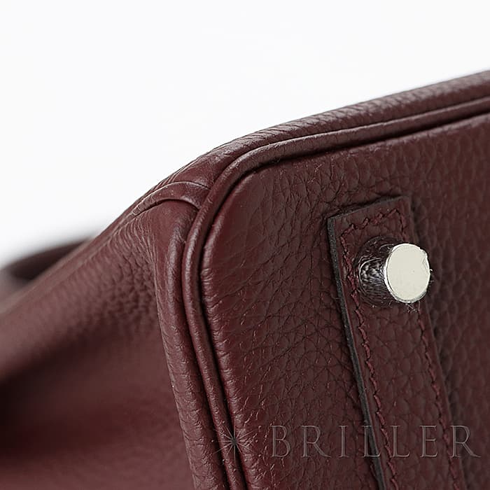 HERMES エルメス バーキン 25 トゴ ボルドー シルバー金具 13