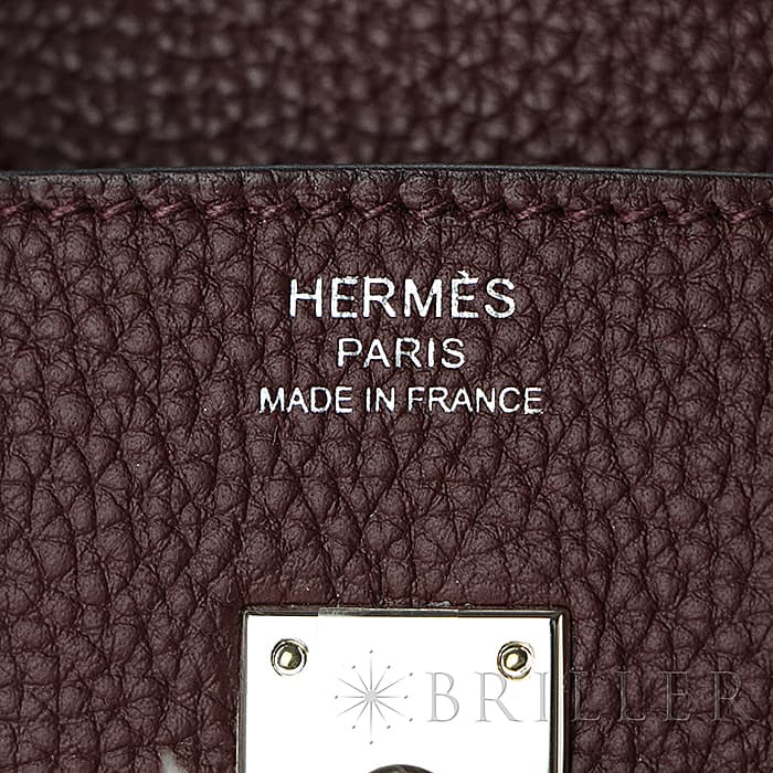 HERMES エルメス バーキン 25 トゴ ボルドー シルバー金具 14