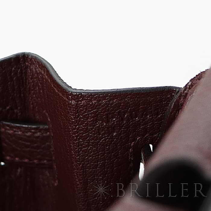 HERMES エルメス バーキン 25 トゴ ボルドー シルバー金具 15