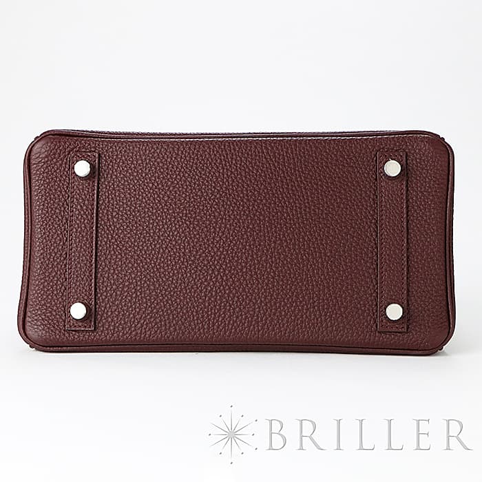 HERMES エルメス バーキン 25 トゴ ボルドー シルバー金具 17