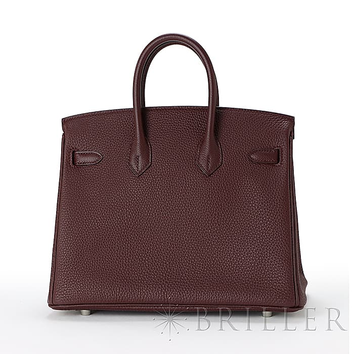 HERMES エルメス バーキン 25 トゴ ボルドー シルバー金具 1