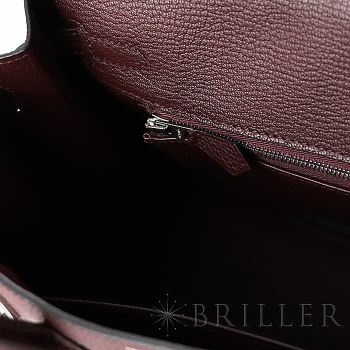 HERMES エルメス バーキン 25 トゴ ボルドー シルバー金具 20
