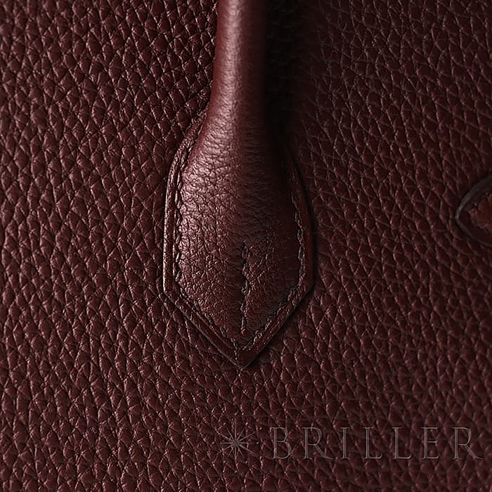 HERMES エルメス バーキン 25 トゴ ボルドー シルバー金具 22