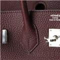 HERMES エルメス バーキン 25 トゴ ボルドー シルバー金具 23