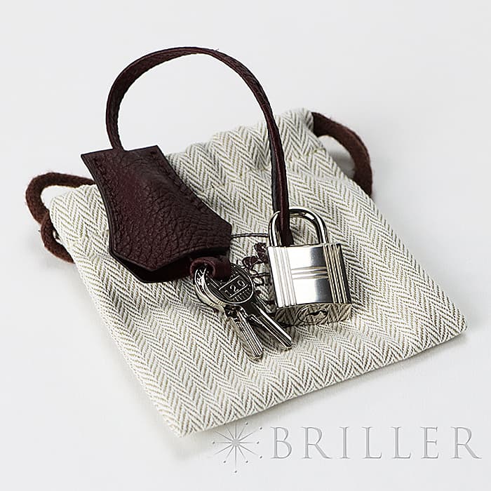 HERMES エルメス バーキン 25 トゴ ボルドー シルバー金具 25