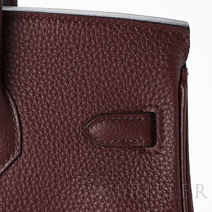 HERMES エルメス バーキン 25 トゴ ボルドー シルバー金具 28