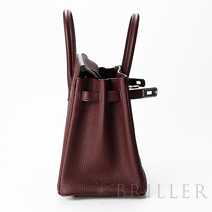 HERMES エルメス バーキン 25 トゴ ボルドー シルバー金具 8