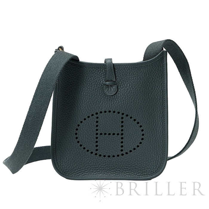 HERMES エルメス エヴリン TPM トリヨンクレマンス ヴェールマングローブ ゴールド金具 メイン