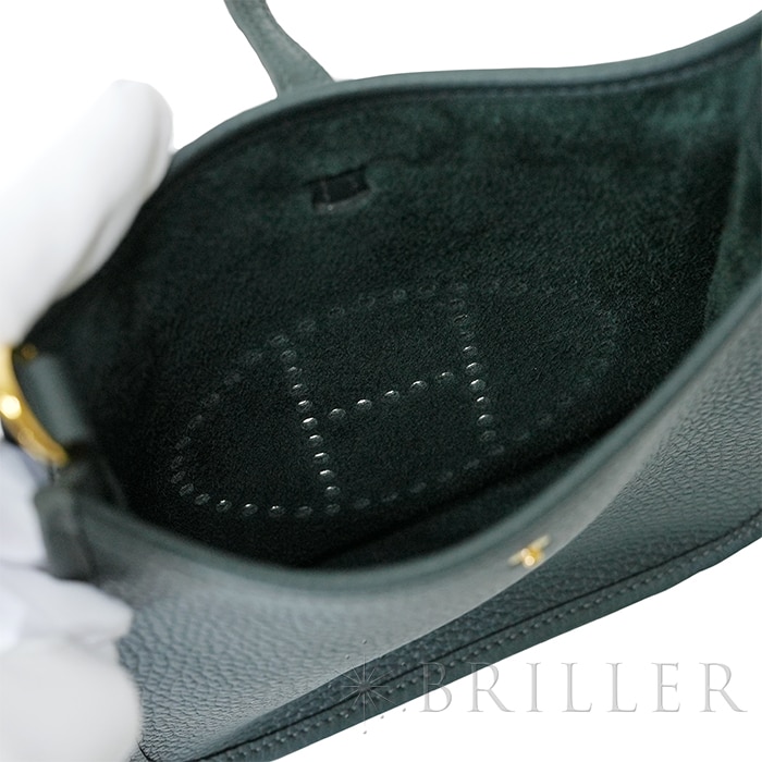 HERMES エルメス エヴリン TPM トリヨンクレマンス ヴェールマングローブ ゴールド金具 22