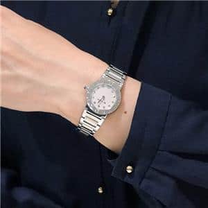 BVLGARI ブルガリ ブルガリ・ブルガリ BBL26WSS/12 12Pダイヤ ホワイト MOP