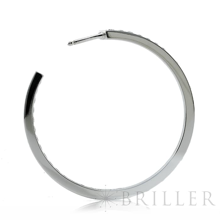 CARTIER カルティエ クラシック フープ ピアス ホワイトゴールド ダイヤモンド 10