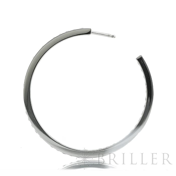 CARTIER カルティエ クラシック フープ ピアス ホワイトゴールド ダイヤモンド 4