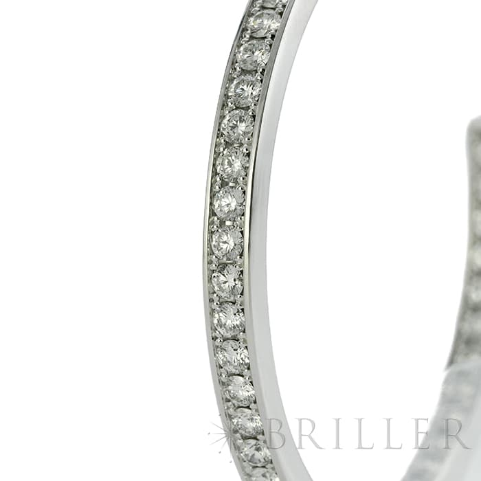 CARTIER カルティエ クラシック フープ ピアス ホワイトゴールド ダイヤモンド 5