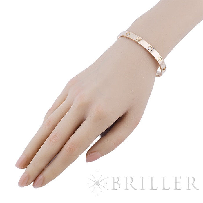 CARTIER カルティエ ラブ ブレスレット クラシックモデル 17号 4Pダイヤモンド イエローゴールド B6070017 13