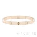 CARTIER カルティエ ラブ ブレスレット クラシックモデル 17号 4Pダイヤモンド イエローゴールド B6070017 1