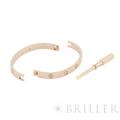 CARTIER カルティエ ラブ ブレスレット クラシックモデル 17号 4Pダイヤモンド イエローゴールド B6070017 6