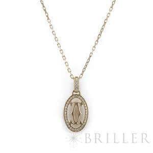 中古)CARTIER カルティエ ロゴ ネックレス ドゥーブルC ドゥ