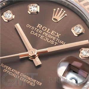 ROLEX ロレックス デイトジャスト 31 278271G チョコレート ジュビリーブレスレット