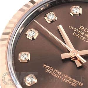 ROLEX ロレックス デイトジャスト 31 278271G チョコレート ジュビリーブレスレット