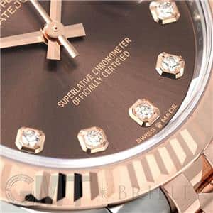 ROLEX ロレックス デイトジャスト 31 278271G チョコレート ジュビリーブレスレット