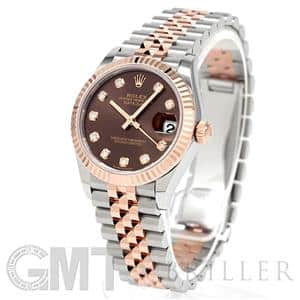 ROLEX ロレックス デイトジャスト 31 278271G チョコレート ジュビリーブレスレット
