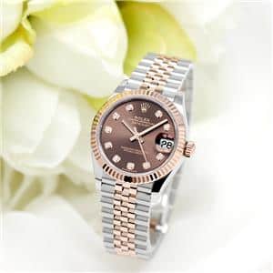 ROLEX ロレックス デイトジャスト 31 278271G チョコレート ジュビリーブレスレット