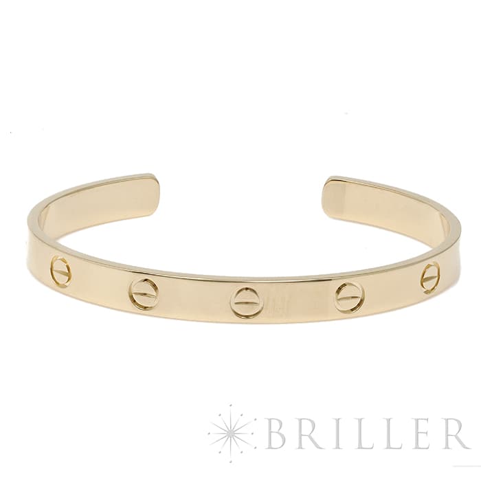 CARTIER カルティエ ラブ ブレスレット オープンバングル イエローゴールド B6032417 17号 メイン