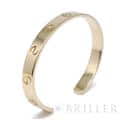 CARTIER カルティエ ラブ ブレスレット オープンバングル イエローゴールド B6032417 17号 9