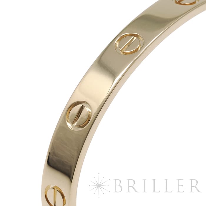 CARTIER カルティエ ラブ ブレスレット オープンバングル イエローゴールド B6032417 17号 10