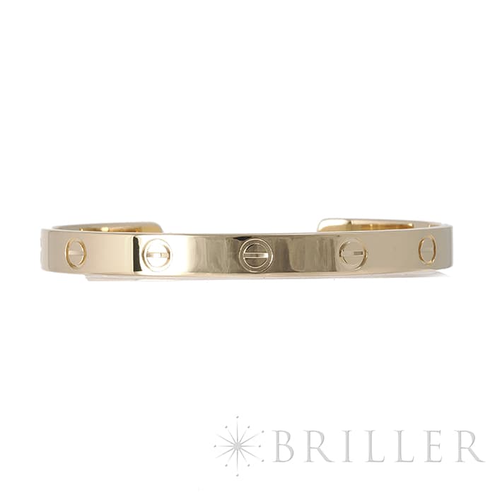 CARTIER カルティエ ラブ ブレスレット オープンバングル イエローゴールド B6032417 17号 11