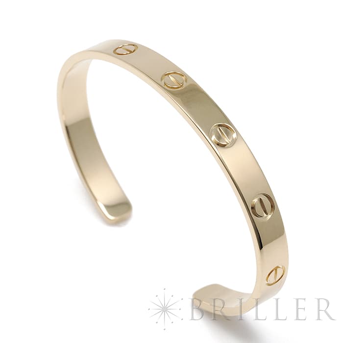 CARTIER カルティエ ラブ ブレスレット オープンバングル イエローゴールド B6032417 17号 4