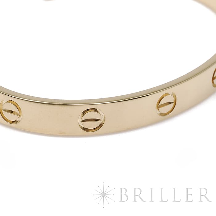 CARTIER カルティエ ラブ ブレスレット オープンバングル イエローゴールド B6032417 17号 6