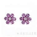 HARRY WINSTON ハリー・ウィンストン フォーゲットミーノット ピンクサファイア イヤスタッズ ピアス プラチナ ピンクサファイア ダイヤモンド EAPSP1MFLRFMN メイン