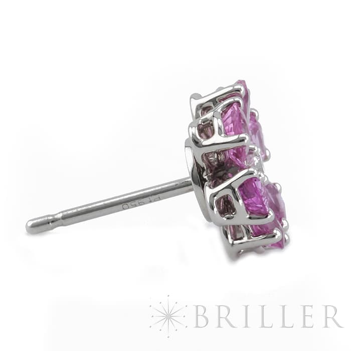 HARRY WINSTON ハリー・ウィンストン フォーゲットミーノット ピンクサファイア イヤスタッズ ピアス プラチナ ピンクサファイア ダイヤモンド EAPSP1MFLRFMN 7