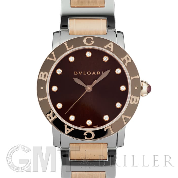 BVLGARI ブルガリ ブルガリ・ブルガリ ブラウン 12Pダイヤ BBL33C11SPG/12 メイン