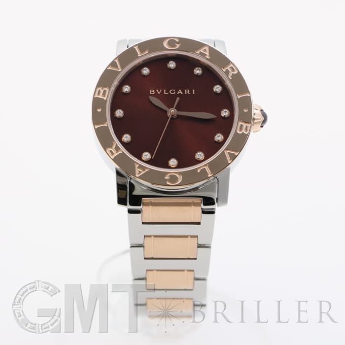 BVLGARI ブルガリ ブルガリ・ブルガリ ブラウン 12Pダイヤ BBL33C11SPG/12 12