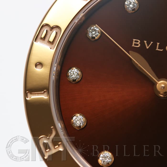 BVLGARI ブルガリ ブルガリ・ブルガリ ブラウン 12Pダイヤ BBL33C11SPG/12 15
