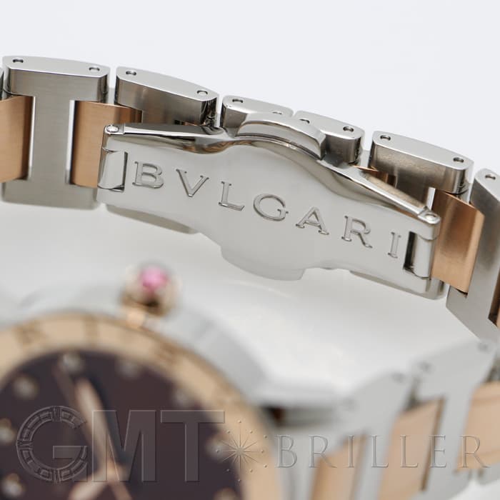 BVLGARI ブルガリ ブルガリ・ブルガリ ブラウン 12Pダイヤ BBL33C11SPG/12 21