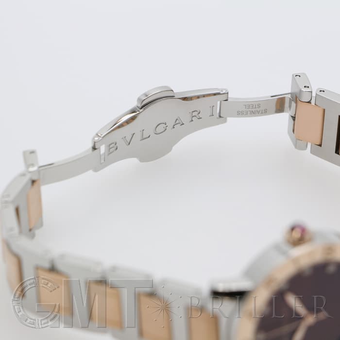 BVLGARI ブルガリ ブルガリ・ブルガリ ブラウン 12Pダイヤ BBL33C11SPG/12 26