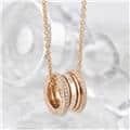 BVLGARI ブルガリ ビーゼロ1 ネックレス ピンクゴールド ダイヤモンド 350052/CL857025