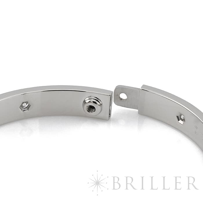 CARTIER カルティエ ラブ ブレスレット クラシックモデル ホワイトゴールド  6ダイヤモンド 17号 12