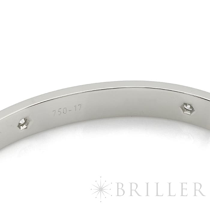 CARTIER カルティエ ラブ ブレスレット クラシックモデル ホワイトゴールド  6ダイヤモンド 17号 5