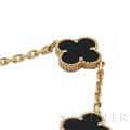 Van Cleef & Arpels ヴァン クリーフ&アーペル ヴィンテージ アルハンブラ ブレスレット 5モチーフ イエローゴールド オニキス VCARA41300 10