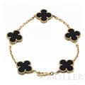 Van Cleef & Arpels ヴァン クリーフ&アーペル ヴィンテージ アルハンブラ ブレスレット 5モチーフ イエローゴールド オニキス VCARA41300 1