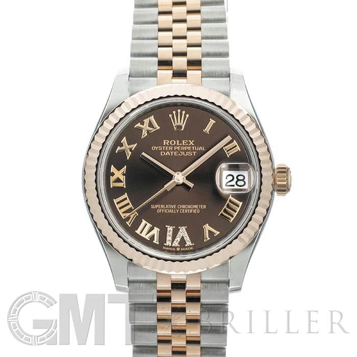 中古)ROLEX ロレックス デイトジャスト 31 278271 チョコレート ローマ  