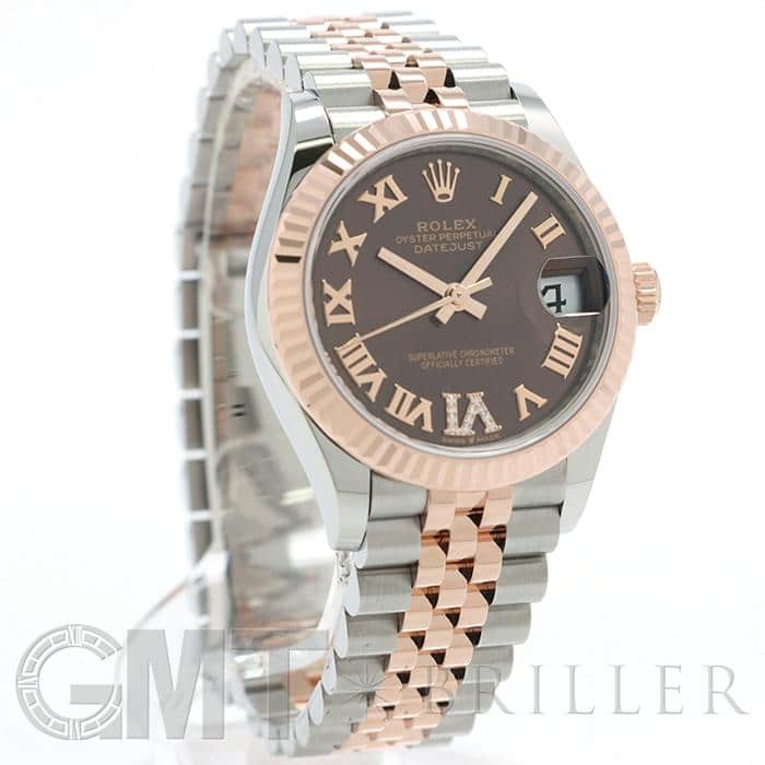 ROLEX ロレックス デイトジャスト 31 278271 チョコレート ローマ VIダイヤ ジュビリーブレス 10