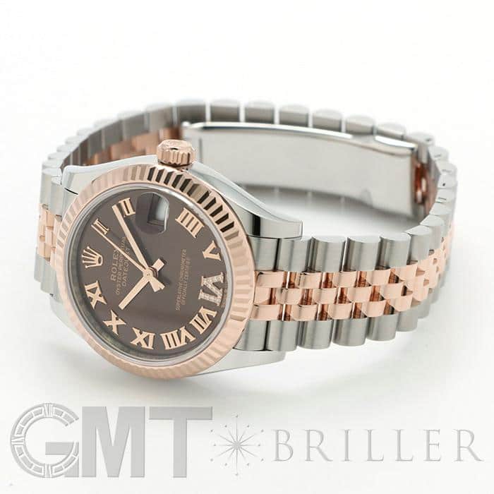 ROLEX ロレックス デイトジャスト 31 278271 チョコレート ローマ VIダイヤ ジュビリーブレス 15