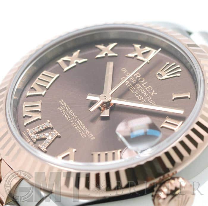 ROLEX ロレックス デイトジャスト 31 278271 チョコレート ローマ VIダイヤ ジュビリーブレス 22