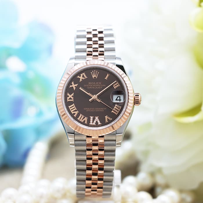 ROLEX ロレックス デイトジャスト 31 278271 チョコレート ローマ VIダイヤ ジュビリーブレス 2