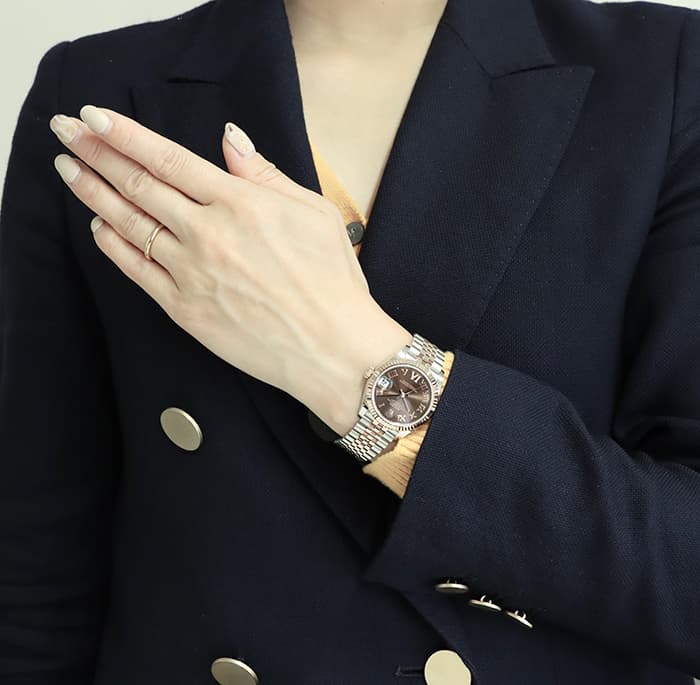 ROLEX ロレックス デイトジャスト 31 278271 チョコレート ローマ VIダイヤ ジュビリーブレス 29